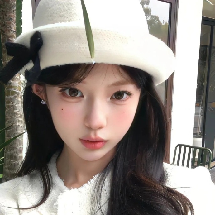 唯	美美女头像侧面图片